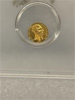 1865 gold  Mexican peso