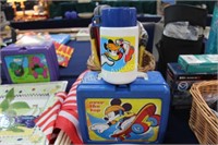VINTAGE MICKEY MOUSE LUNCHBOX AND THERMOS