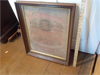 Antique The Ten Commandments in frame