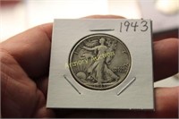 1943 SILVER WALKING LIBERTY HALF DOLLAR