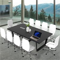 Sturdy Conference Table with Cable Management