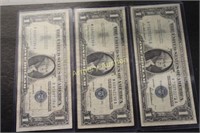 3 SILVER CERTIFICATES