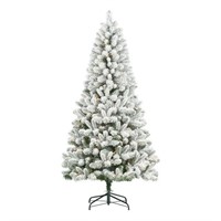 Holiday Time 6.5 ft Pre-Lit Flocked Frisco Pine