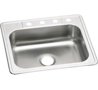 25 in. Drop in Single Bowl Kitchen Sink