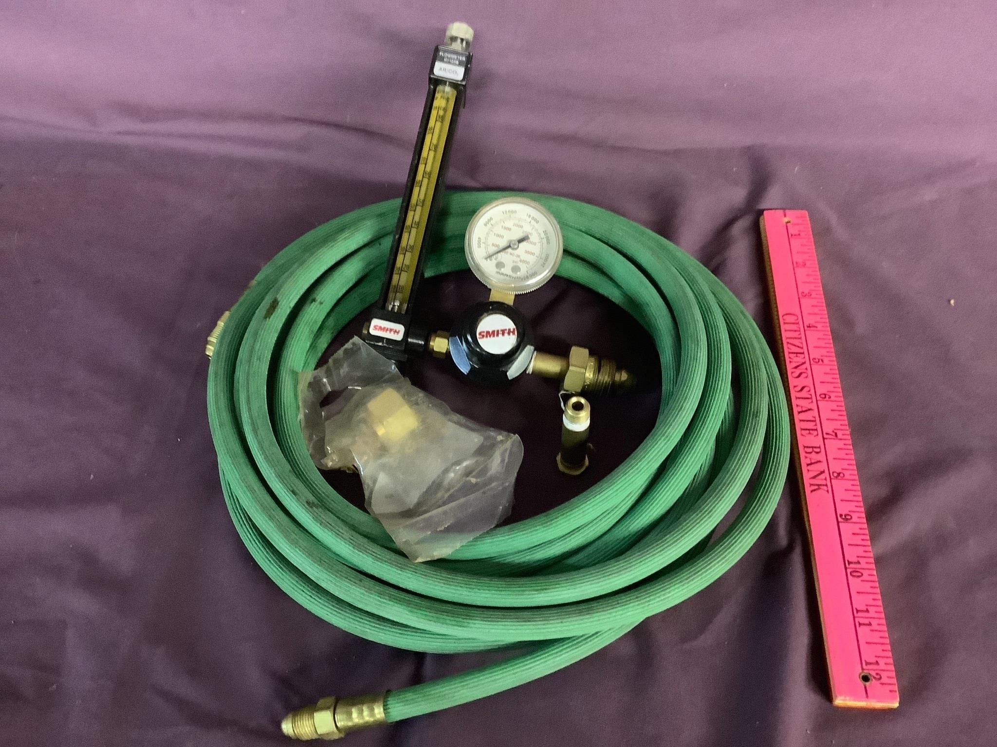 Smith regulator- flow meter - hose