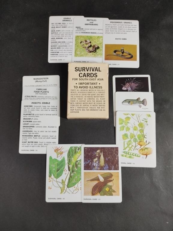 1968 Survival Cards for South East Asia Region