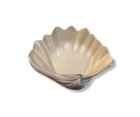 Cast Aluminum Clam Shell Coastal Decor Bowl