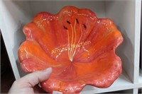 FLORAL DECORATED CERAMIC BOWL