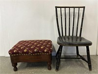 Child’s chair and small stool