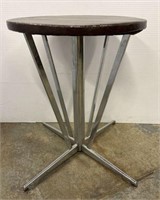 Mid-century Art Deco style chrome bar table