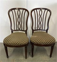 Pair dining chairs