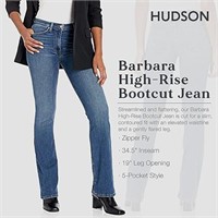 Size 31 HUDSON Women's Barbara High Rise Bootcut J