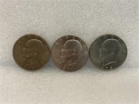 1971 ,71, 72 Eisenhower dollars