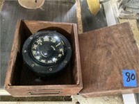 Ritchie powerdamp compass in wood box