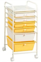 Retail$120 6-Drawer Rolling  Storage Cart