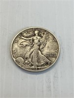 1942D Walking Liberty Silver Half Dollar