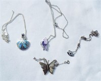 Sterling and Gemstone Necklaces/Pendants