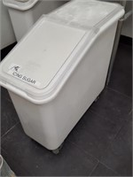Cambro rolling ingerient bin with product