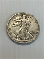 1944 DWalking Liberty Silver Half Dollar