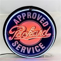 Vintage Packard Approved Service Neon Light