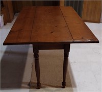 Solid Wood Antique Drop Leaf Plantation Table