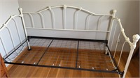 White Wrought Iron Daybed 78"  long 39" deep