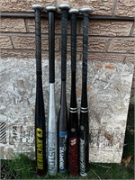 5 Used Aluminum Baseball Bats