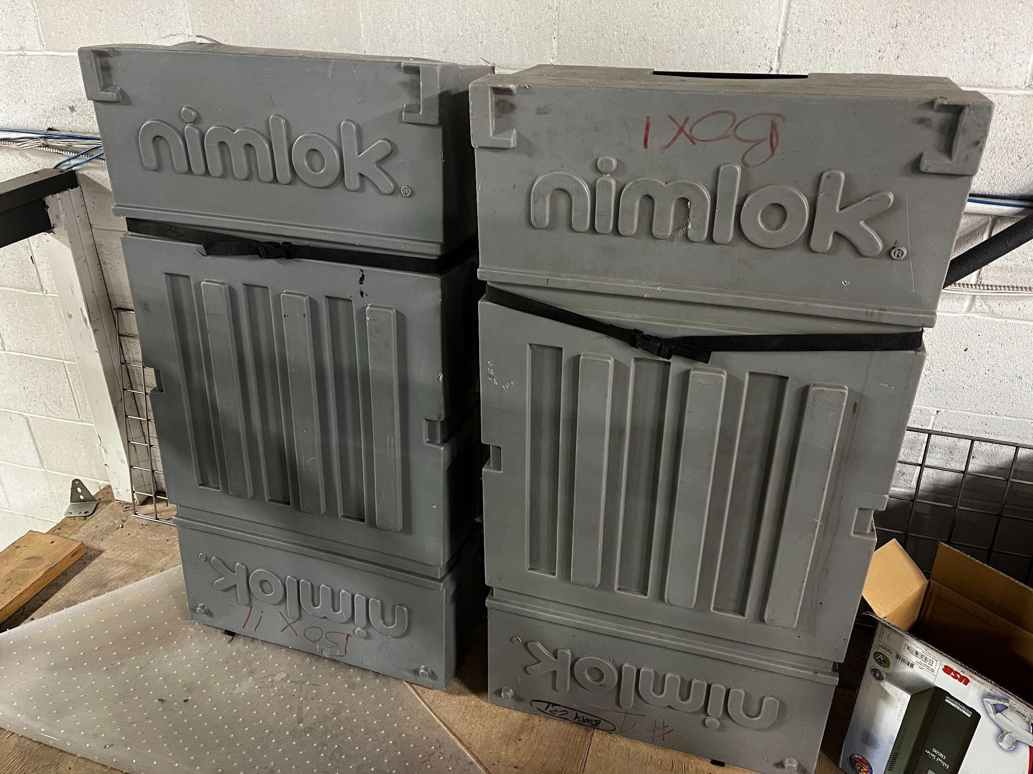 2 Nimlok Plastic Carrying Cases- No Ship