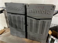 2 Nimlok Plastic Carrying Cases- No Ship