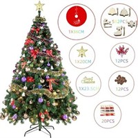 ANOMOUQ Artificial Christmas Tree, Spruce 6ft Arti