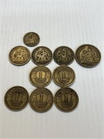 Bronze Foreign coin lot