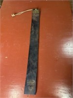 Antique razor strap Elmer Bruckman barber supplies