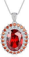 Elegant 1.94ct Ruby & White Sapphire Necklace