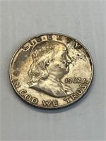 1962 D Franklin Silver Half Dollar