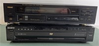 Teac Compact Disc Player & Sony DVD Player