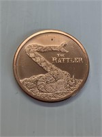 The Rattler 1oz Copper Round