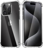 Iphone 15 Pro Max Clear Silicone Shockproof Case