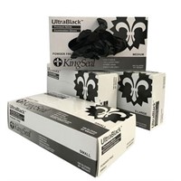 KingSeal UltraBlack Nitrile Exam Gloves 1000