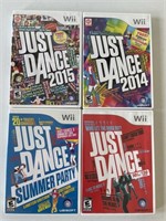 Wii Just Dance lot of 4 Nintendo