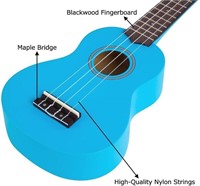 iECO Soprano Ukulele Beginner Kit  (Blue)