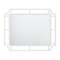 allen + roth 24-in W x 30-in H White Wall Mirror