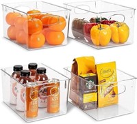 Sorbus Storage Bins Clear Plastic Organizer