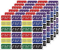NEW-2023 Color Coding Year Stickers x2