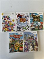 Wii Various Games Lot of 5 Nintendo