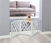 Wood Lattice Criss Cross Pet Gate