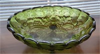 Vintage Carnival Indiana Glass Footed Fruit Bowl