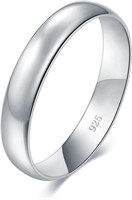 Minimalist 4mm Sterling Silver Ring