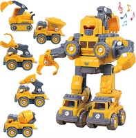 NEW-5-in-1 Transforming Robot Car Toy x2