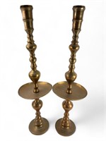1 pair Brass Ceremonial candle sticks/stands.