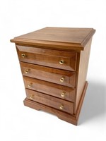 Maple Handcrafted jewelry box.  4 drawer,